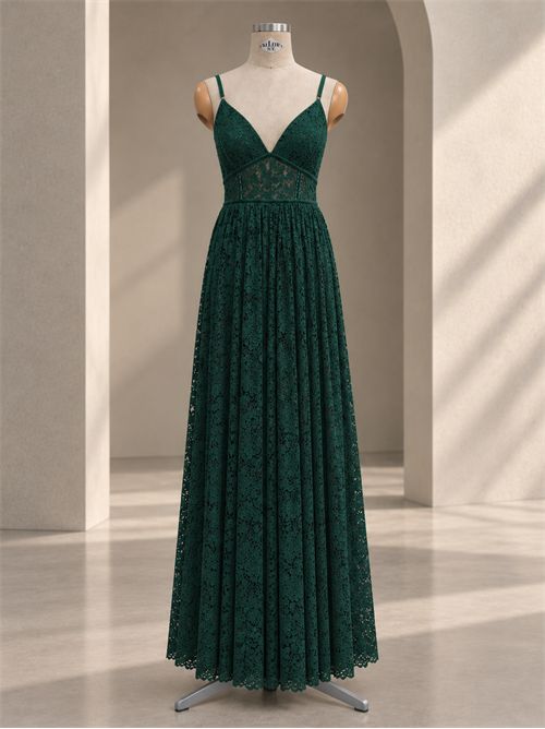 Abito bonton pizzo G FOR GIULSIE | LUX045VERDE BOTTIGLIA